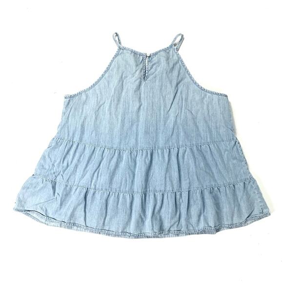 Light Jean Chambray Tank Top - Picture 5 of 9